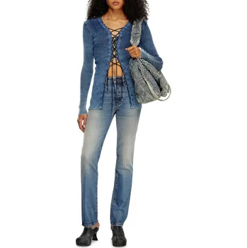 Dámské džíny DŽÍNY DIESEL 1989 D-MINE TROUSERS BLUE