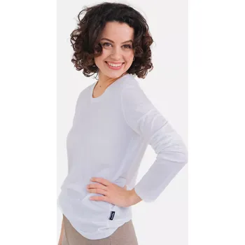 Dámské tričko Dámské funkční triko Merino 195 dlouhý rukáv Bílá XL