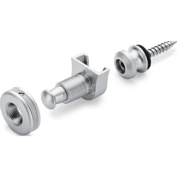 Kytarový popruh Schaller 14010301 M Satin Chrome Strap Lock