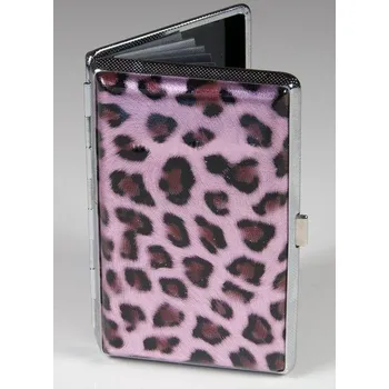 Vizitkář Vizitkář růžový leopard (Pouzdro na vizitky, doklady)