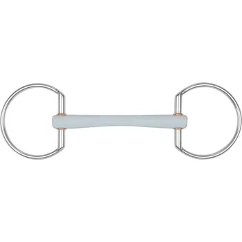 Udidlo pro koně Jemná plastová tyčka Beris olivové kruhy 7.5cm Barva: soft, Velikost: 120 mm