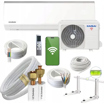 Klimatizace Nástěnná klimatizace KAISAI FLY 2,6kW pro domácnost, výkonná sada Armacell