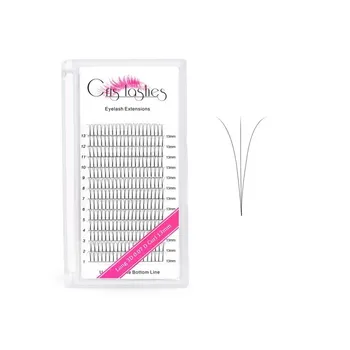 Figurka Objemové prodlužování řas, Crislashes Prodlužování řas 4D Hotové vějíře řas 0,10 C Curl 14mm Easy