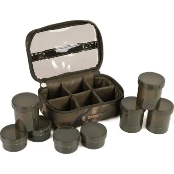 Pouzdro na prut Fox International Fox pouzdro Camolite 8 Pot Hookbait Case (CLU502)