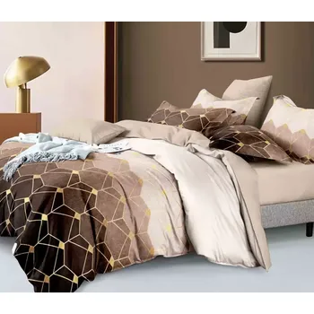 Povlečení NOVINKA 2025 ! EXKLUSIVNÍ POVLEČENÍ TALODE NA FRANCOUZSKOU PŘIKRÝVKU 200x220 / 70x90cm - ATHÉNA BROWN