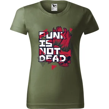 Dámské tričko Dámské tričko s potiskem Punk Barva trička: Khaki - 09, Velikost: XL