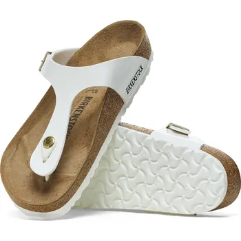 Dámské sandále Birkenstock Gizeh lakované dámské pantofle 1005299 Bílá 38