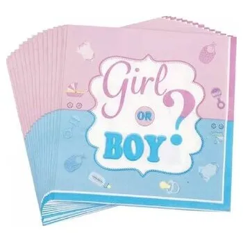Papírový ubrousek Papírové ubrousky holka nebo kluk? - Cakesicq