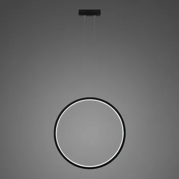 Závěsné LED svítidlo Kruhy č. 1 X 80cm 4000K 43W černé