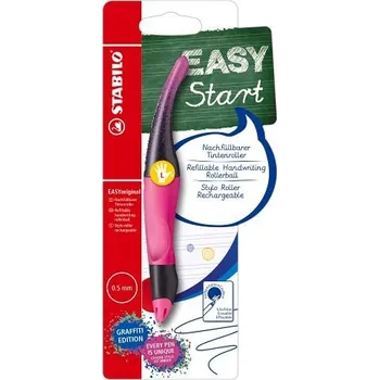 STABILO Ergonomický roller pro leváky - EASYoriginal Graffiti Edition růžová - vč. bombičk