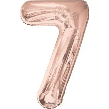 Balónek Číslice 34"/86cm ROSE GOLD 7