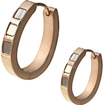Náušnice Náušnice kruhy zdobené bronz (Kruhové náušnice ocel )