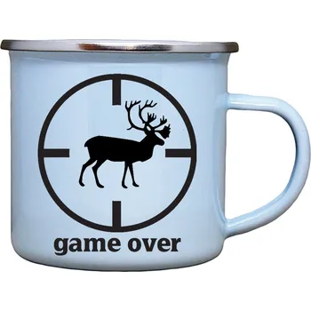 Plecháček s potiskem game over Barva: Modrá