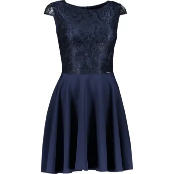 Dámské šaty Dámské šaty NUMOCO MARTA A157-1 TMAVĚ MODRÁ XL