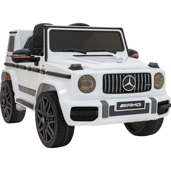 Dětské elektrovozidlo KidVolt Dětské elektrické autíčko Mercedes G63 | 2x25W | bílá EVA kola | přehrávání hudby | dálkový ovladač
