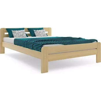 Postel Nábytek PEGAS s.r.o. Postel DALLAS s matrací, 140x200 cm, Přírodní