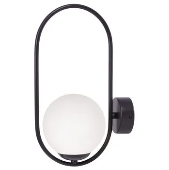 Nástěnné svítidlo Nástěnné svítidlo koule PARVA černá