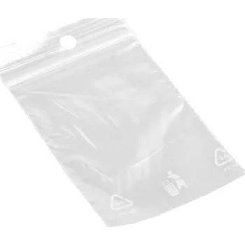 Obalový materiál Pro Háčkování ZIP sáček s dírkou 40x60 mm 100 ks