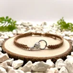 Certom Macramé náramek se stříbrnou rukou 0180