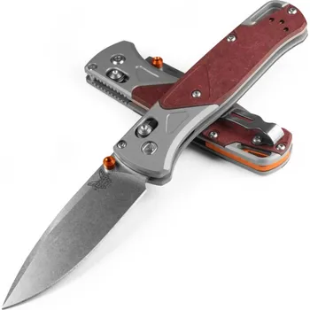kapesní nůž Benchmade Bugout Grey-Redstone Aluminum Richlite