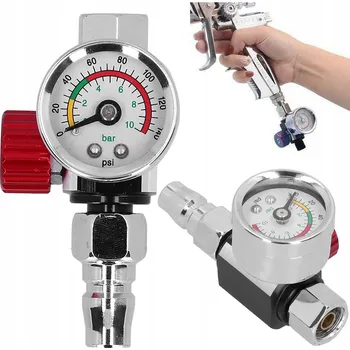 Příslušenství ke kompresoru Regulátor tlaku vzduchu 1/4" 10 bar pro lakovací pistole