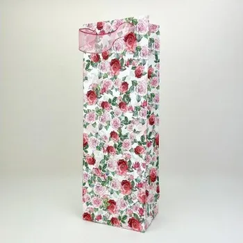 Dárková taška Taška dárková na víno - Růže