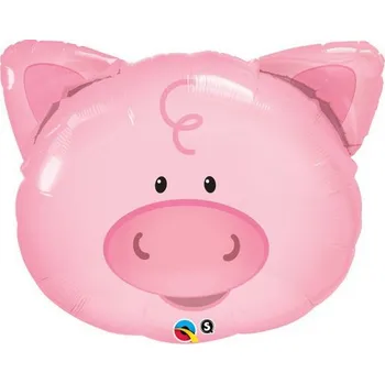 Balónek MINI Prasátko hlava 14"/35cm