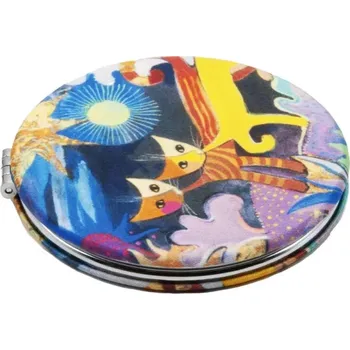 Kosmetické zrcátko Luxusní zrcátko duo Rosina Wachtmeister - Říše divů kočky (Zrcátka do kabelky s kočkou, kočka)