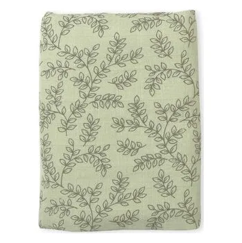 A Little Lovely Company - Mušelínová osuška XL, leaves - sage