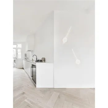 Nástěnné svítidlo NOVALUCE Nástěnné svítidlo CLOCK LED bílý hliník 3000K 12+6W - NOVA LUCE NV 9061426
