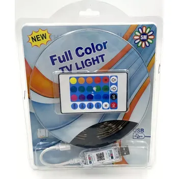 LED osvětlení VÝPRODEJ - LED RGB pásek 5 m na dálkové ovládání, Android s Bluetooth (LED pásek )