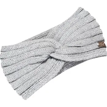 Čelenka Pletená čelenka s uzlem PLETEX L462 Barva: Světle šedá