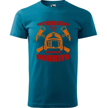 Pánské tričko Běžím dovnitř Velikost: XS, Barva trička: Petrolejová