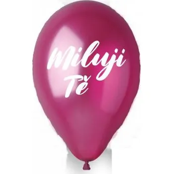 Balónek Balónek metal 33 cm - Miluji Tě (50ks/bal)