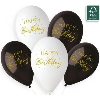 Balónek Balónek pastel 33 cm HB zlatý (50ks/bal)