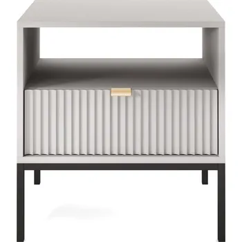 Noční stolek Noční stolek Nova 54 cm šedý/černý