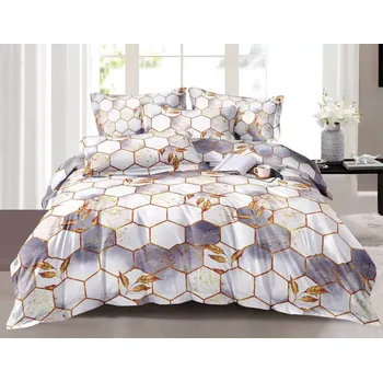 Povlečení NOVINKA 2025 ! LUXUSNÍ BAVLNĚNÉ POVLEČENÍ s 3D efektem 140x200/70x90 cm - HONEYCOMB WHITE + POVLAK NA POLŠTÁŘEK ZDARMA !