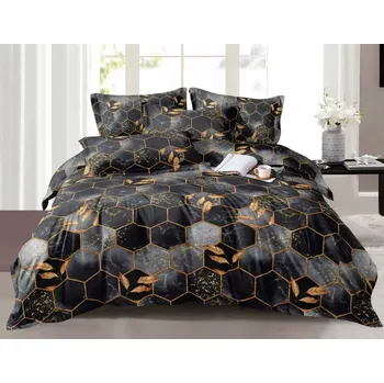 Povlečení NOVINKA 2025 ! LUXUSNÍ BAVLNĚNÉ POVLEČENÍ s 3D efektem 140x200/70x90 cm - HONEYCOMB GRAY + POVLAK NA POLŠTÁŘEK ZDARMA !