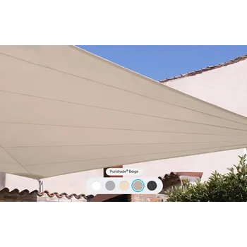 Krycí plachta Maanta Nepromokavý trojúhelník solaria plus 75km/h Barva látky: Nepromokavá Beige, Rozměr: 5x5x7,07 m