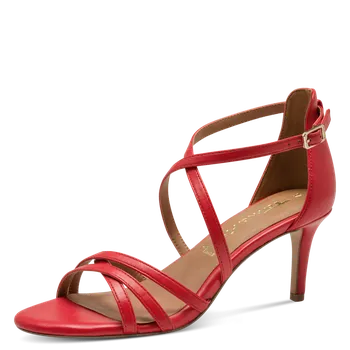 Dámské sandále DÁMSKÉ SANDÁLY TAMARIS 1-28348-42 500 ČERVENÁ Barva: Červená, Velikost: 41