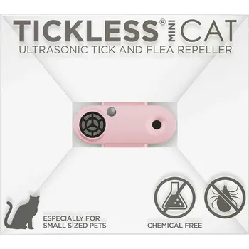 Repelent Tickless ultrazvukový odpuzovač klíšťat Mini Cat pink