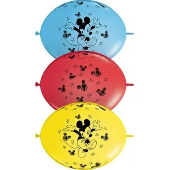 Balónek LINK - MICKEY MOUSE 12"/30cm (50ks v balení)
