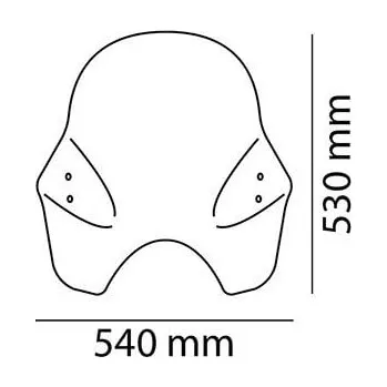 Plexi štít PUIG TOURING I 0856W průhledný univerzální HONDA CB 900 F Hornet 2002-2005