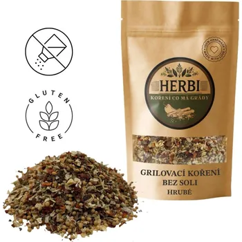 Koření Herbi Grilovací koření bez soli hrubé, 100 g – výrazná chuť pro maso a zeleninu