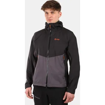 Pánský kabát Pánská nepromokavá bunda Kilpi Hurricane-M black L