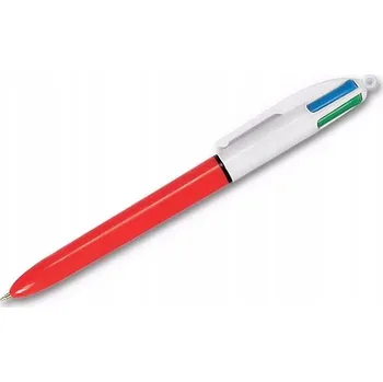 PROPISKA 4 BARVY BIC černá modrá červená zelená S MĚKKÝM PÍSMEM