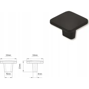 Nábytkové kování Nábytková úchytka SIRO 2438-32PB12 černá matná