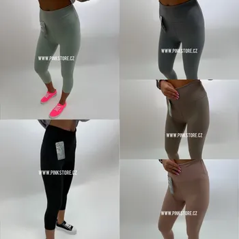 Dámské legíny 7/8 legíny COLOR Velikost: S/M, Barva: Šedá