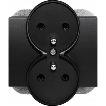 Elektrická zásuvka Elektrická Zásuvka Abex černá