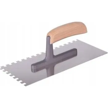 Zednické hladítko Nerezové hladítko 270 mm zub 10x10 mm s patkou a rukojetí PD1